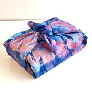 Furoshiki Hand Dyed Scarf or Gift Wrapping Cloth